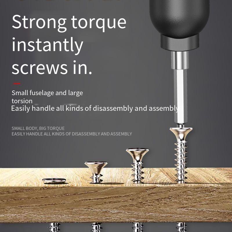 Electric screwdriver rechargeable household small electric screwdriver Hand Tools mini automatic screwdriver tools