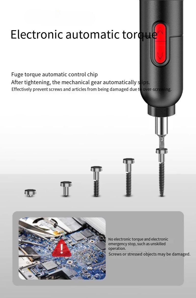 Electric screwdriver rechargeable household small electric screwdriver Hand Tools mini automatic screwdriver tools