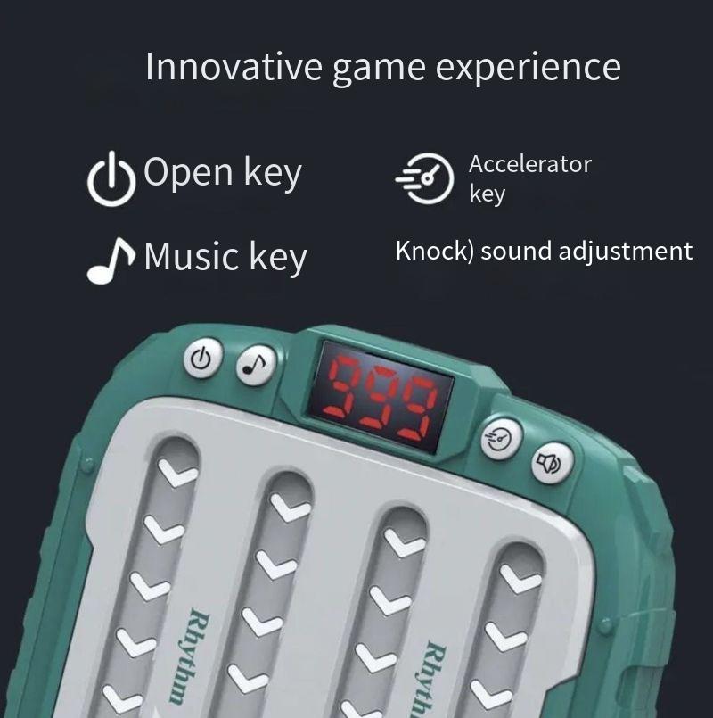 2pcs music rhythm game machine beat master electronic handheld game machine hand-eye coordination training educational toy