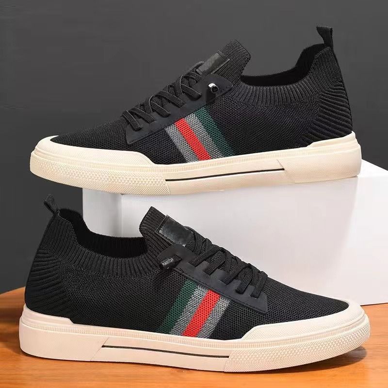 Men's shoes spring and autumn new men's breathable mesh panel shoes, lazy slip-on labor protection work shoes, casual canvas shoes