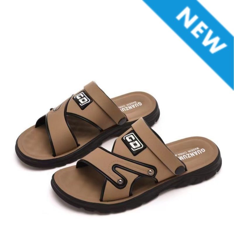 （Choose one size larger）Men's SandalsSlippers for Outdoor Activities at HomeWear lightweight soft-soled sandals for breathable beach sandals for men black