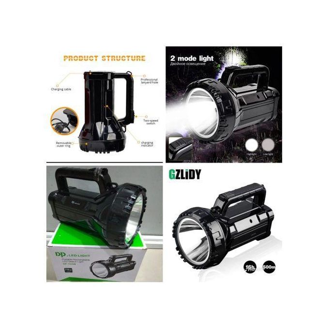 Led Light Super Bright Spotlight Handheld Flashlight Large