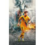 Messi GOAT Football Wall Decor