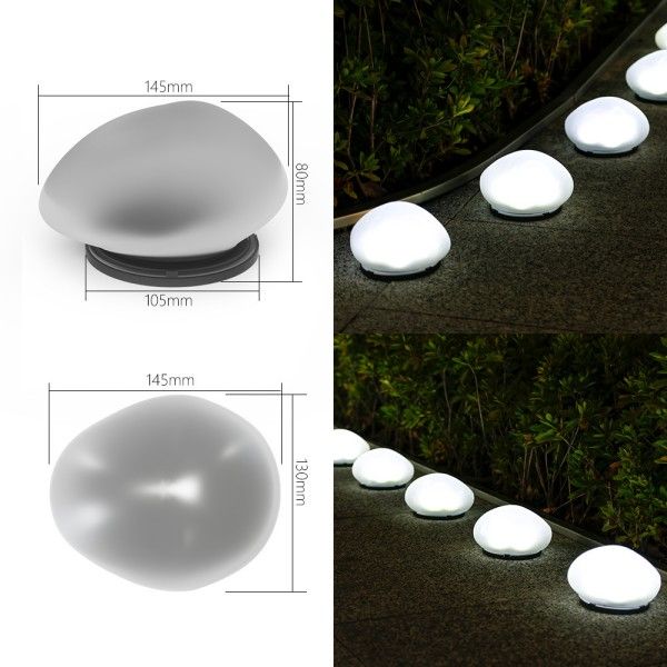 Solar-Powered Garden Lights Simulated Pebble Outdoor Garden Lawn Lights And Landscape Lights