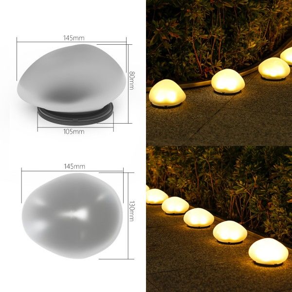 Solar-Powered Garden Lights Simulated Pebble Outdoor Garden Lawn Lights And Landscape Lights