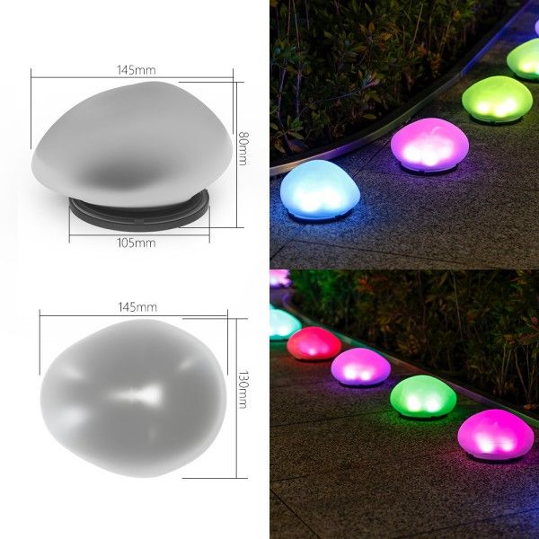 Solar-Powered Garden Lights Simulated Pebble Outdoor Garden Lawn Lights And Landscape Lights