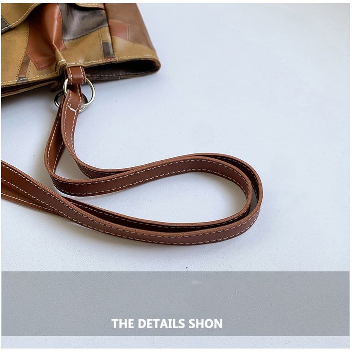 New Arrivals PU splicing Women's Bags Tote Bags handbags Trendy Shoulder Bag