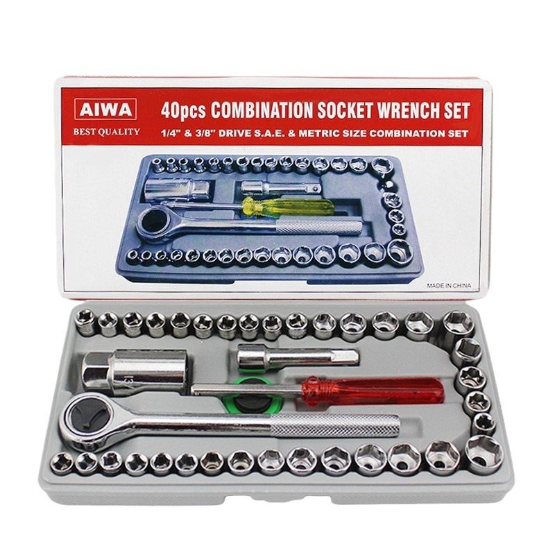 Household 40in1 set of  toolbox Manual combination maintenance tool set Tool Organizers Hand Tools Wrench