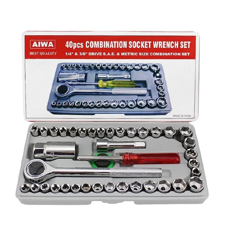 Household 40in1 set of  toolbox Manual combination maintenance tool set Tool Organizers Hand Tools Wrench