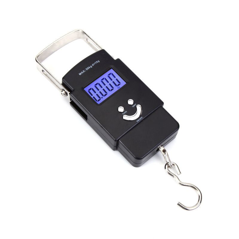 50Kg/110Lbs Scalable handle Electronic Portable LCD Digital Scale High Precision Luggage Weight Scale Balance Electronic Scale Digital Portable Hook 50Kg Weighing Scale