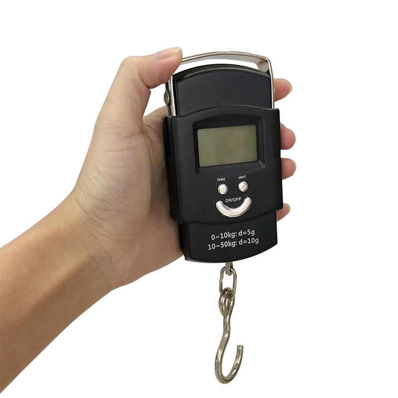 50Kg/110Lbs Scalable handle Electronic Portable LCD Digital Scale High Precision Luggage Weight Scale Balance Electronic Scale Digital Portable Hook 50Kg Weighing Scale