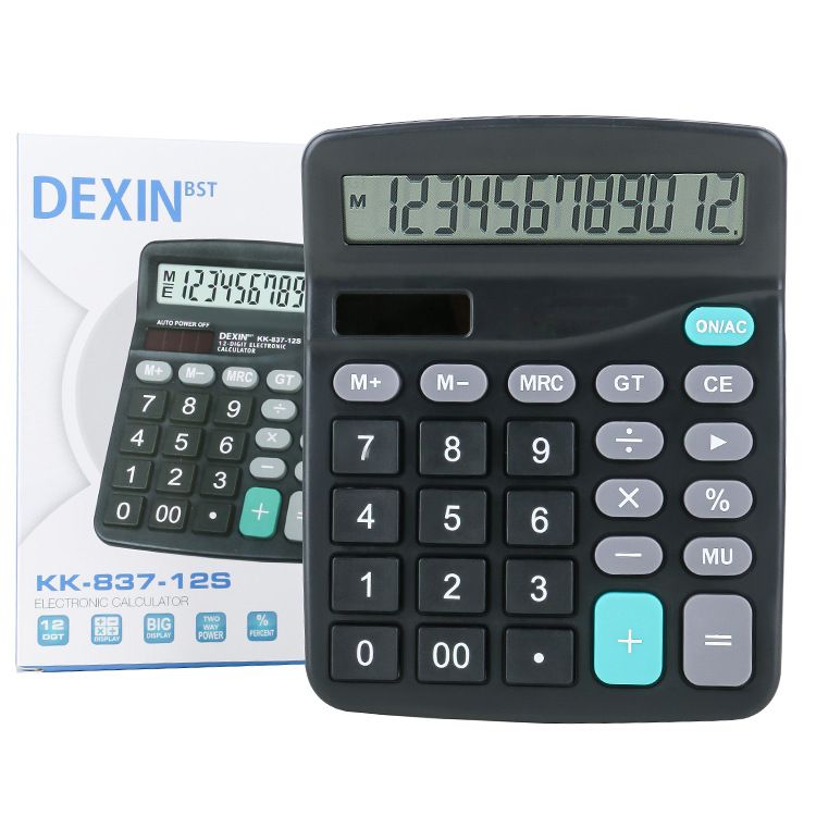 Solar Electronic Calculator Dual Power Supply Calculator for Home Office School Financial Accounting Tools