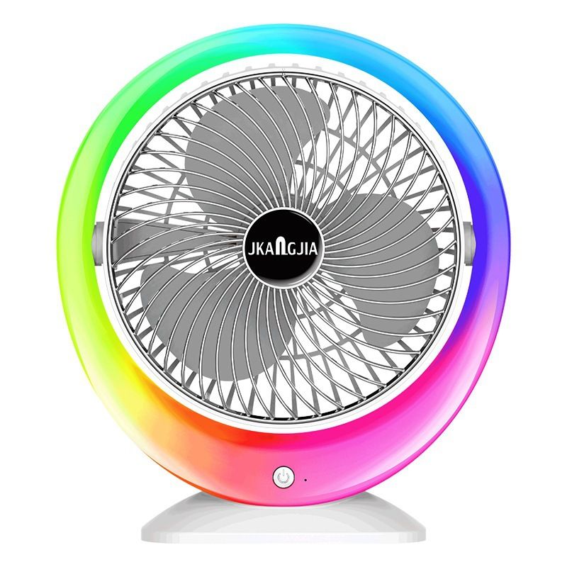 Mini Fan Cool lights table lamp Night Light USB rechargeable desk fan Mini Hand-held fan  portable small Fan with 3 Speeds