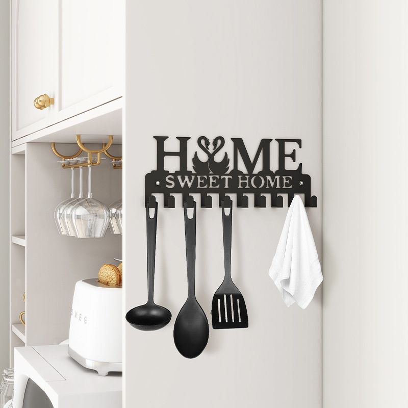 Key Holder Kitchen Rack  Wall Decorative Wall Organizer Key Hanger Bathroom Door Holder Hanger Towel Holder Key Hooks