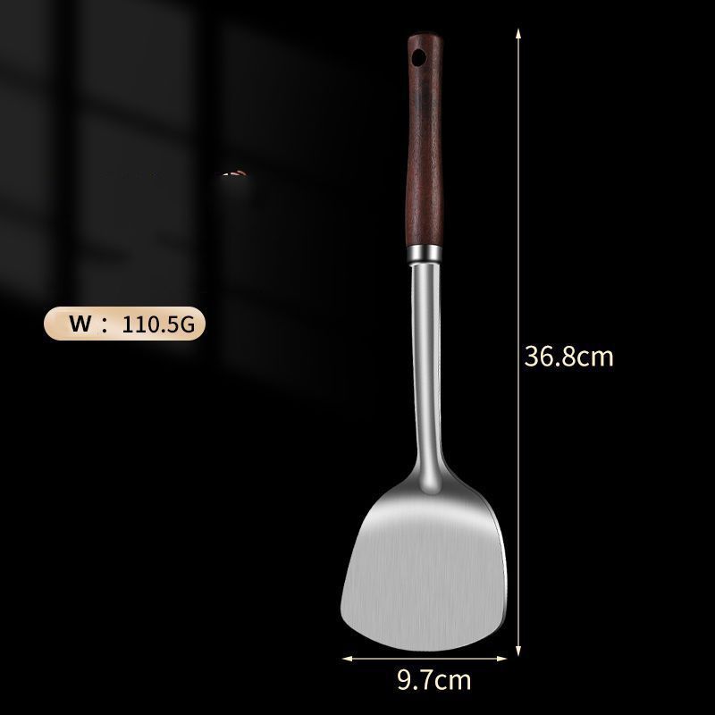 4PCS Kitchen Stainless Steel Cooking Utensils Set stir-fry spatula frying soup porridge spoon leakage spoon kitchenware