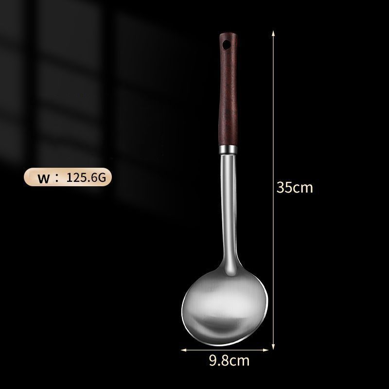 4PCS Kitchen Stainless Steel Cooking Utensils Set stir-fry spatula frying soup porridge spoon leakage spoon kitchenware