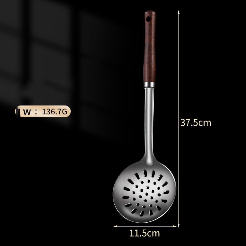 4PCS Kitchen Stainless Steel Cooking Utensils Set stir-fry spatula frying soup porridge spoon leakage spoon kitchenware