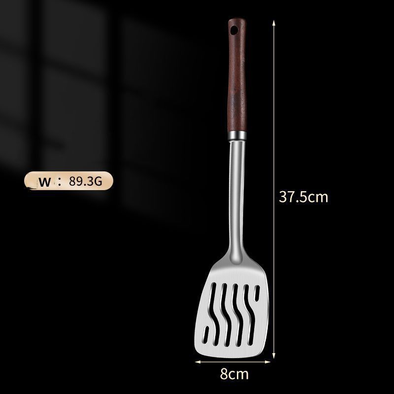 4PCS Kitchen Stainless Steel Cooking Utensils Set stir-fry spatula frying soup porridge spoon leakage spoon kitchenware