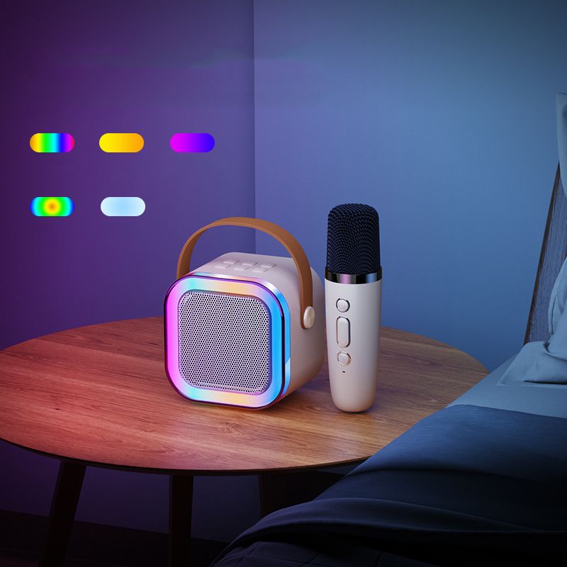3in1 【Mini Size】 Wireless Microphones Bluetooth Speaker  Portable Small Home Outdoor Bluetooth Speaker Wireless Subwoofer