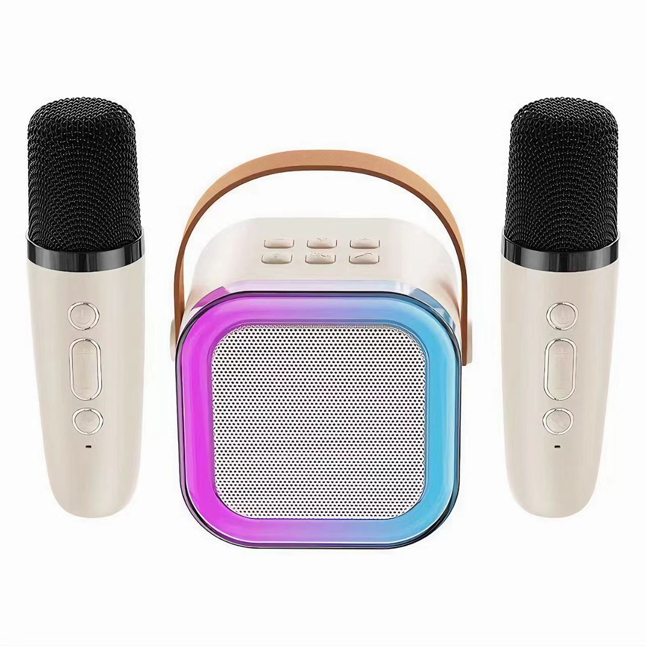 3in1 【Mini Size】 Wireless Microphones Bluetooth Speaker  Portable Small Home Outdoor Bluetooth Speaker Wireless Subwoofer