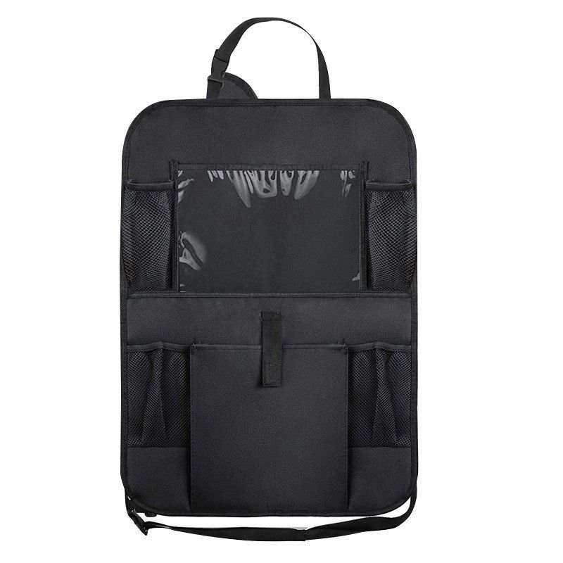 57*42cm Multi-Pocket Bottle Bag Storage Car back seat organizer Car Seat Back Hanging Bag Car Document Holder  Transparent bag can hold ipad Household storage bag