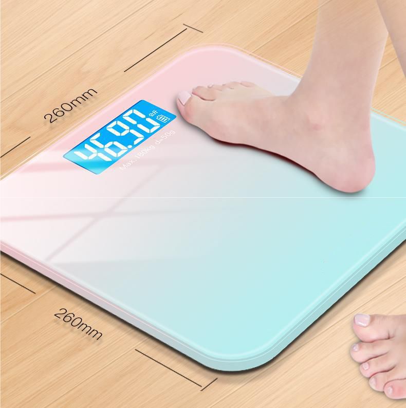 Gradient colors Accurate weight scale LCD screen display Body Weight Scales Bathroom Scale Electronic Digital Scale