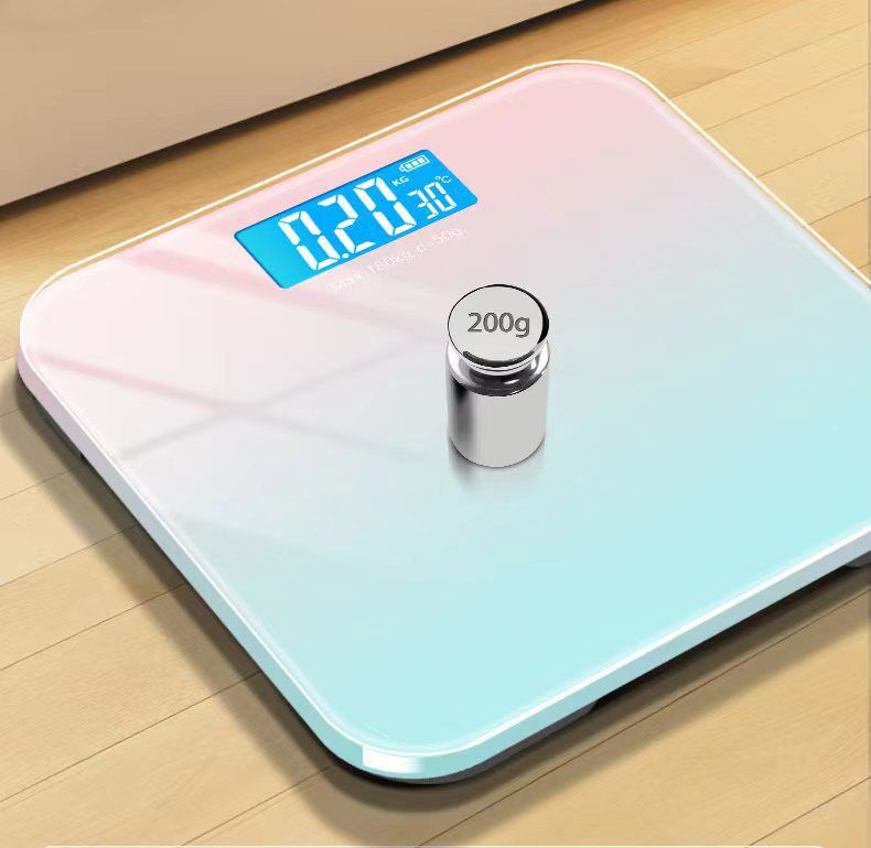 Gradient colors Accurate weight scale LCD screen display Body Weight Scales Bathroom Scale Electronic Digital Scale