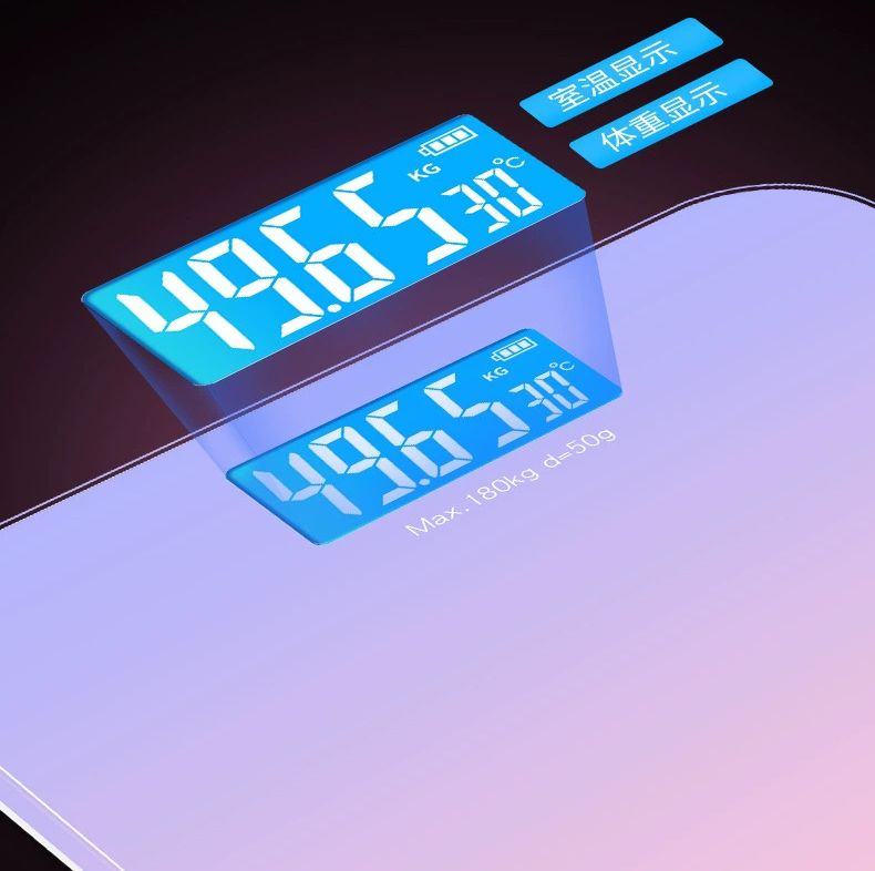 Gradient colors Accurate weight scale LCD screen display Body Weight Scales Bathroom Scale Electronic Digital Scale