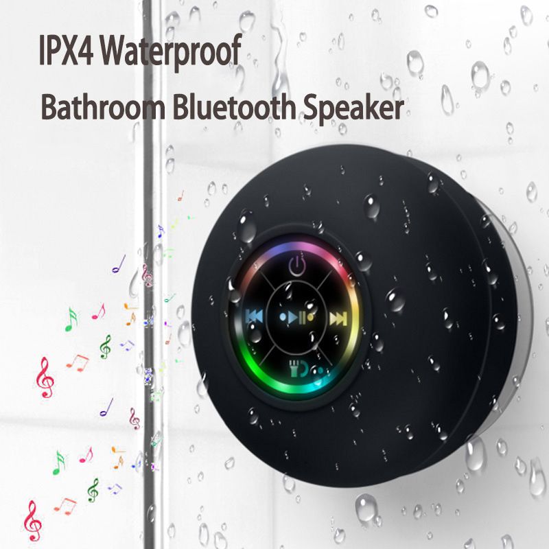 Waterproof Bluetooth Speakers Mini Speaker Portable Subwoofer Outdoor Small Speaker Suction cups can be attached to bathroom walls