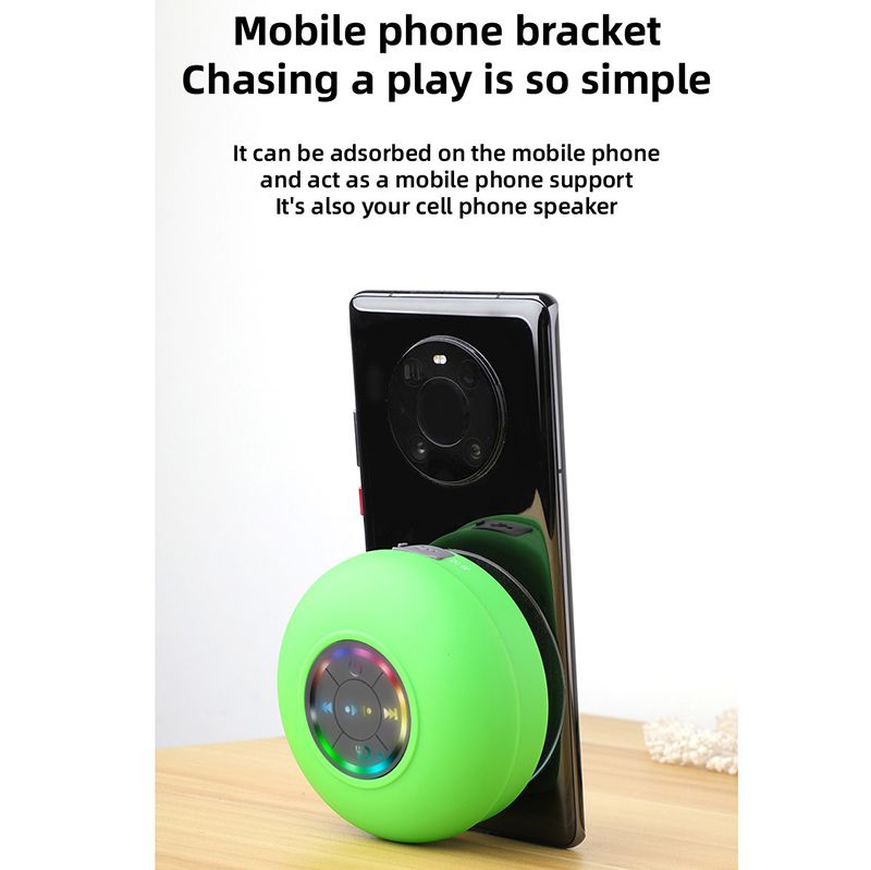 Waterproof Bluetooth Speakers Mini Speaker Portable Subwoofer Outdoor Small Speaker Suction cups can be attached to bathroom walls