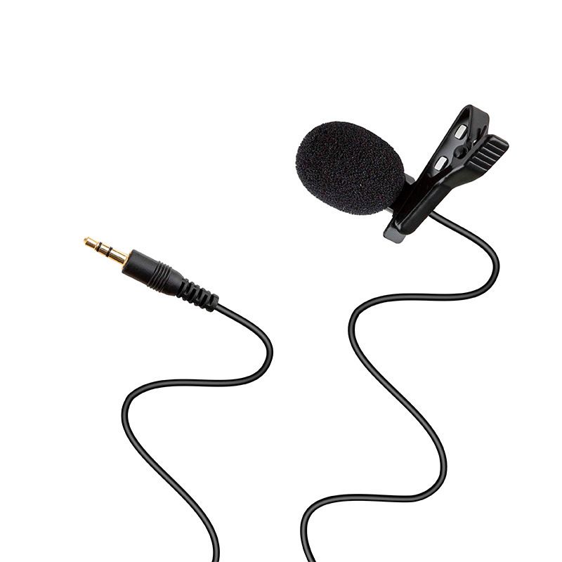 Portable Lapel Microphone Clip-on 3.5MM150CM Cable Mini external practical speech amplifier for earphones speaker