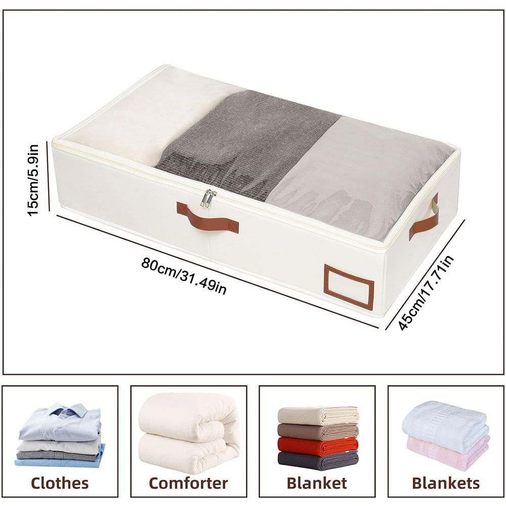 Under-bed storage box for household clothes quilts moisture-proof storage organization box foldable storage box