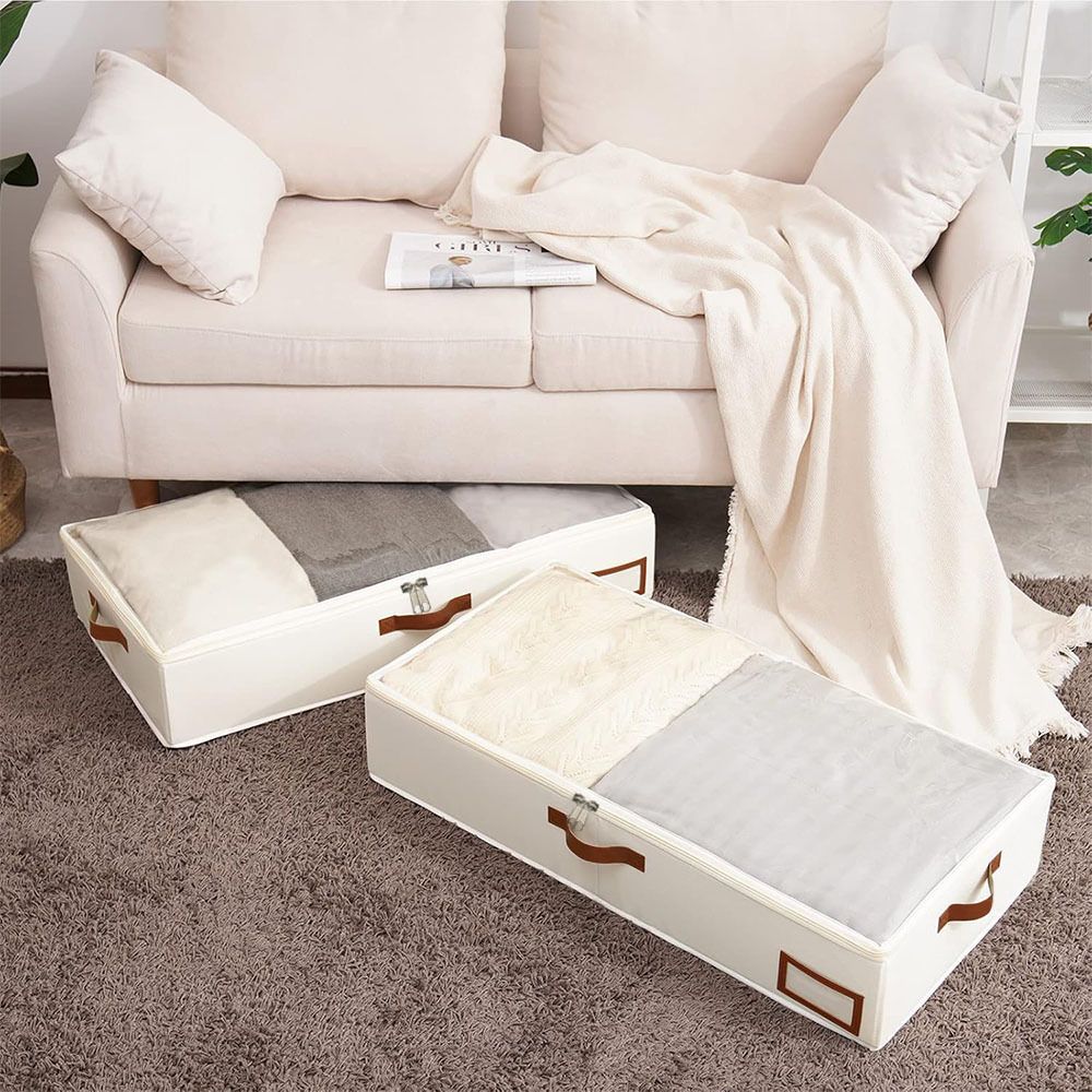 Under-bed storage box for household clothes quilts moisture-proof storage organization box foldable storage box