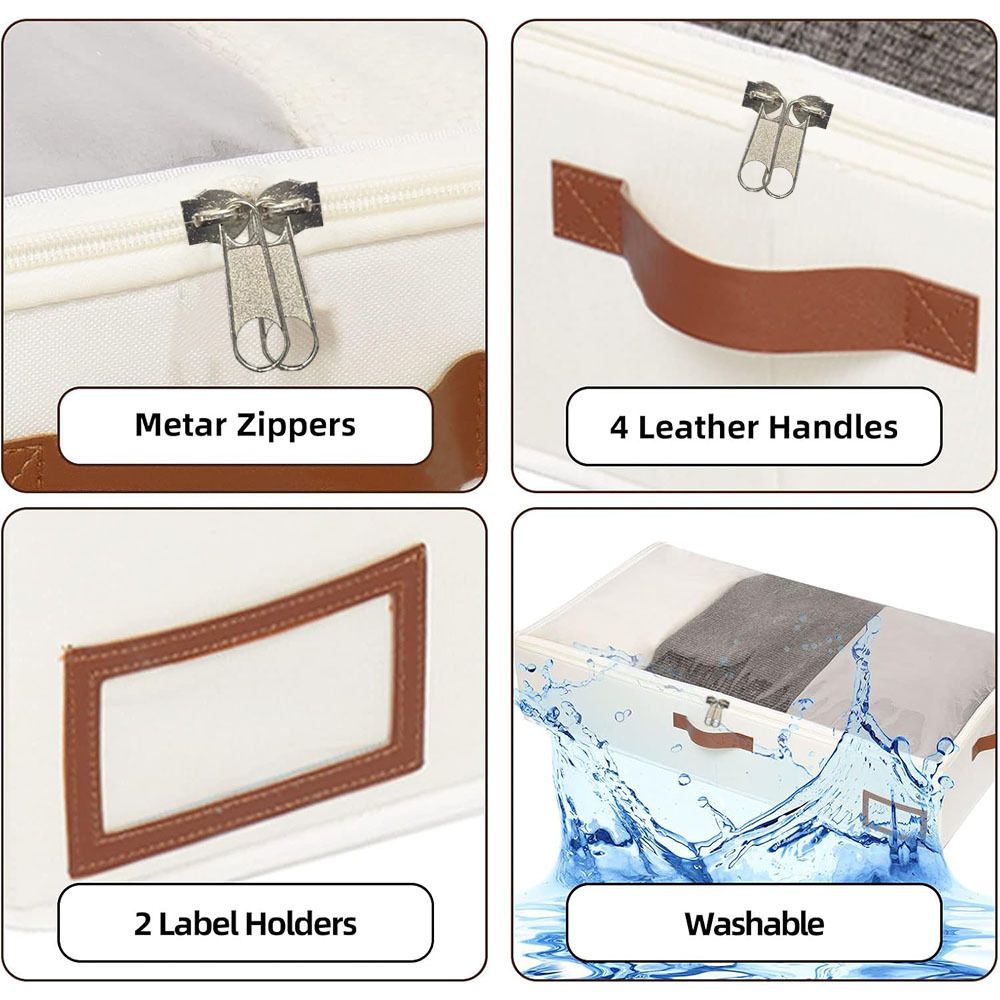 Under-bed storage box for household clothes quilts moisture-proof storage organization box foldable storage box