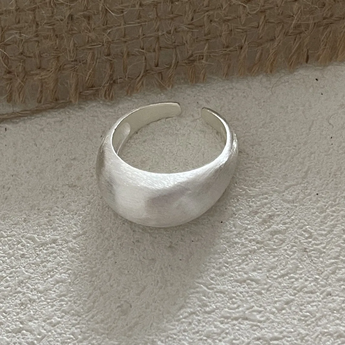 Sterling Silver Rings for Women Couple Minimalist Handmade Simple Oval Shape Ring Party Jewelry Gift Prevent Allergy