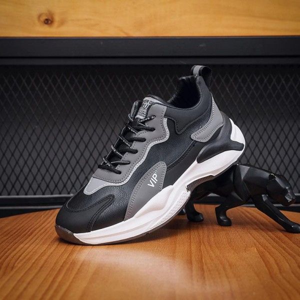 Men's Wear Resistant Non-Slip Front Lace-Up Breathable Casual Running Sneakers