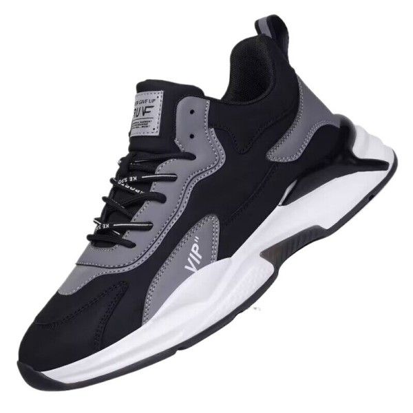 Men's Wear Resistant Non-Slip Front Lace-Up Breathable Casual Running Sneakers