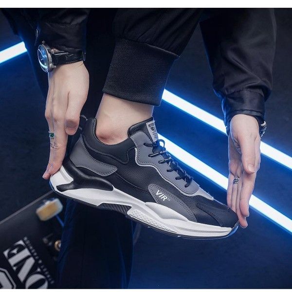 Men's Wear Resistant Non-Slip Front Lace-Up Breathable Casual Running Sneakers