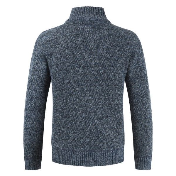 Men's Stand Collar Loose Casual Youth Knitted Cardigan Sweater Coat  Sweaters & Cardigans
