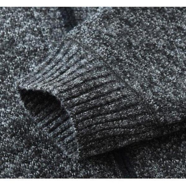 Men's Stand Collar Loose Casual Youth Knitted Cardigan Sweater Coat  Sweaters & Cardigans