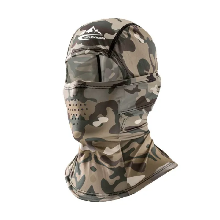 Men's Ice Silk Head Cover Fishing Sunblock Motorcycle Ride Full Face Tactical Camouflage Mask