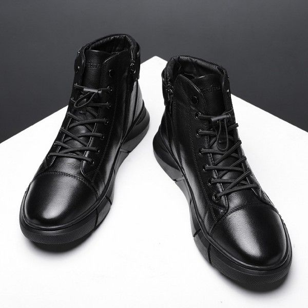 Men's Outdoor Casual Shopping Martens High Top Casual Leather Boots Ankle & Bootie