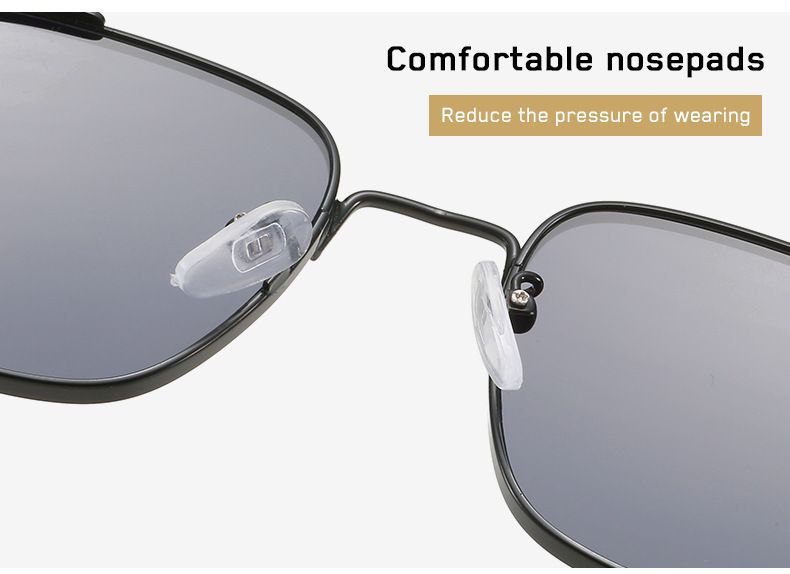 Men's Retro Square Frame Punk Metal Sunglasses Personality Shades Sunglasses