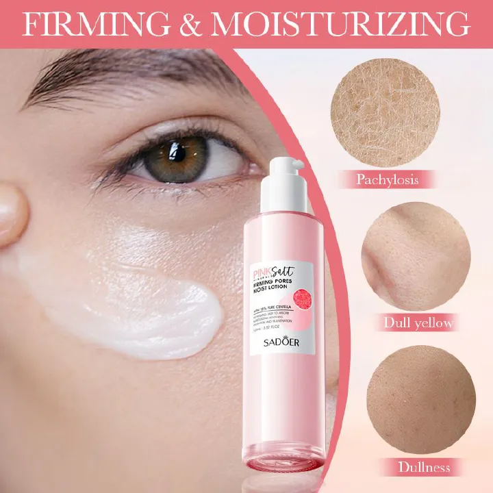 Himalayan Pink Salt Pore Tightening Moisturizing Lotion Skin Water Lotion