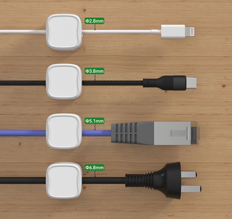 Magnetic cable manager, home network cable strip plug and wiring, arrangement, buckle data cable, charging cable storage, fixed cable manager