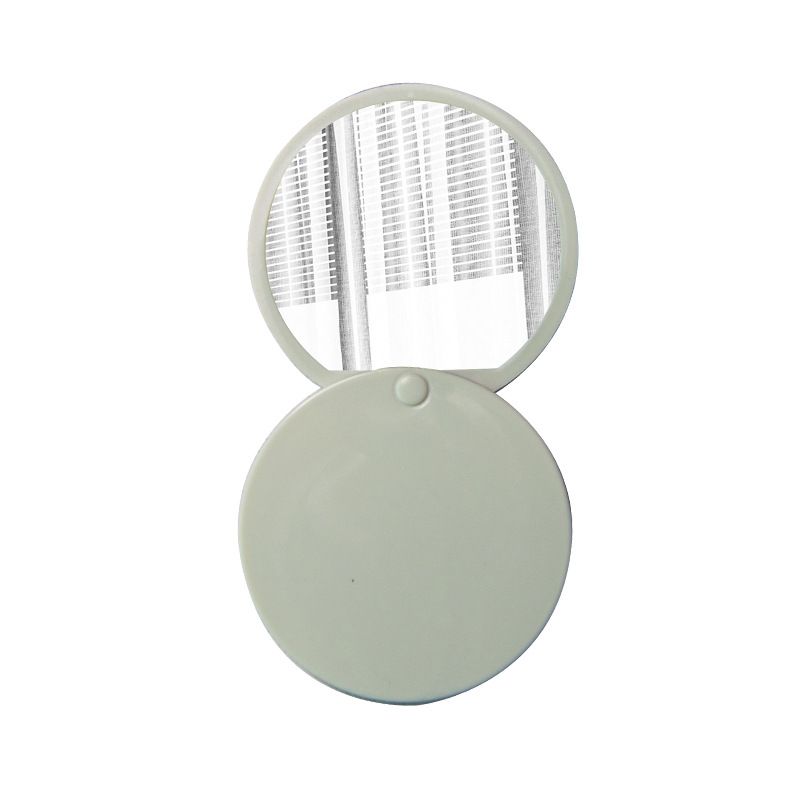 Round makeup mirror, slide cover, folding mirror, desktop mirror, touch-up mirror, plastic beauty mirror, small round mirror, portable