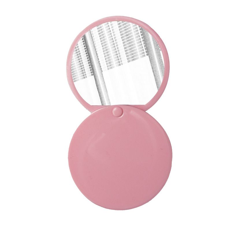 Round makeup mirror, slide cover, folding mirror, desktop mirror, touch-up mirror, plastic beauty mirror, small round mirror, portable