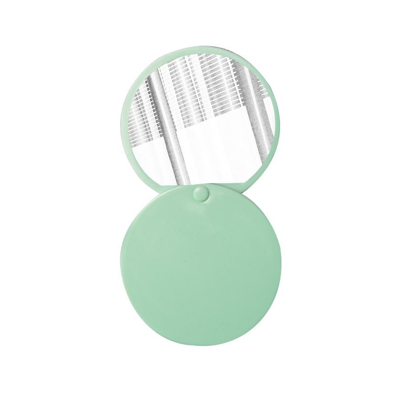 Round makeup mirror, slide cover, folding mirror, desktop mirror, touch-up mirror, plastic beauty mirror, small round mirror, portable