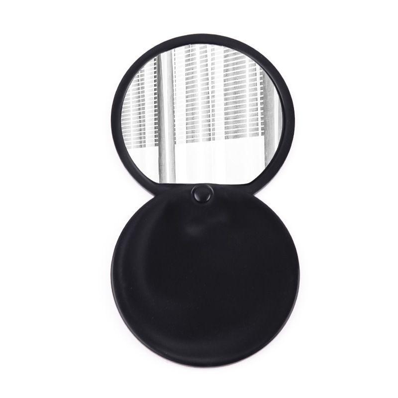 Round makeup mirror, slide cover, folding mirror, desktop mirror, touch-up mirror, plastic beauty mirror, small round mirror, portable