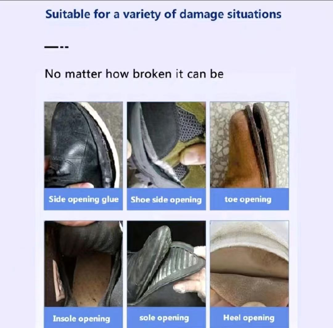 60g Shoe Glue Waterproof Quick-drying Repair Shoes Universal Adhesive Glue Instant Shoe Adhesive Shoemaker Professional Repair Tools
